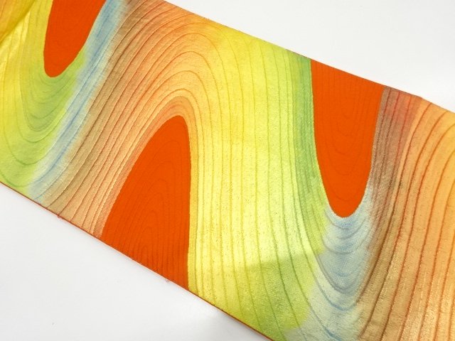 JAPANESE KIMONO / NAGOYA OBI / CHIKUZEN HAKATA / WOVEN STREAM WATER 
